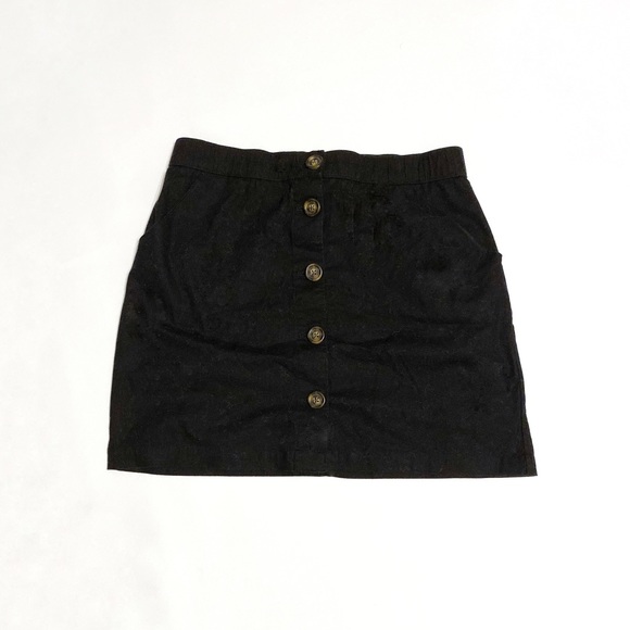 Hollister Black Button Down Skirt - Picture 2 of 8